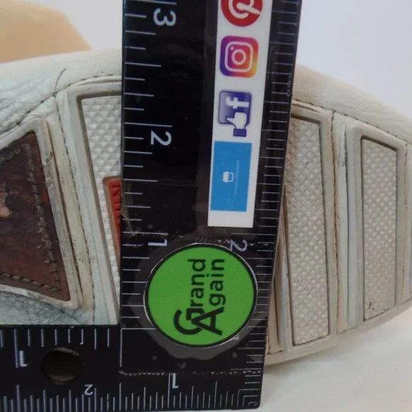 Cole Haan Air White & Tan Leather Slip on Driving Loafers Shoes Sz 9 #D39386 - Picture 8 of 16